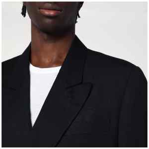 Lardini Black double-breasted jacket