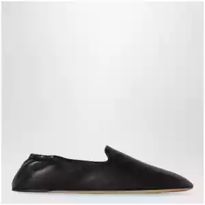 The Row Casa Slipper in lamb nappa leather black