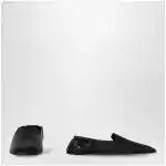 The Row Casa Slipper in lamb nappa leather black