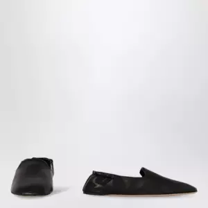 The Row Casa Slipper in lamb nappa leather black