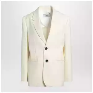 Ami Paris Butter-coloured wool jacket