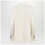 Ami Paris Butter-coloured wool jacket