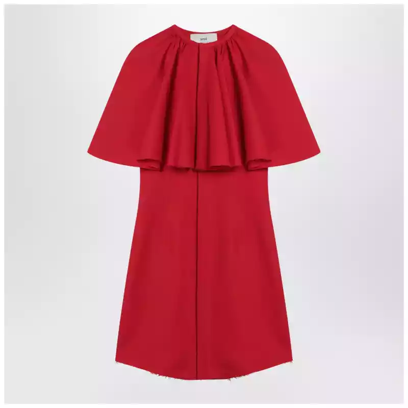Ami Paris Mini red wool dress