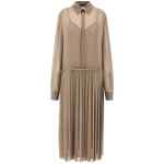 Ami Paris Pleated Midi Dress