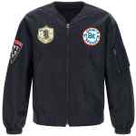 Kenzo Badges Collarless Bomber Jacket