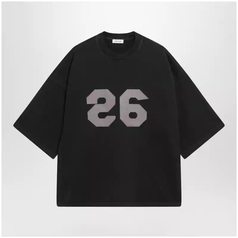 Fear of God T-shirt 26 in heavy cotton jersey in black