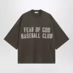 Fear of God Baseball Club heavy cotton jersey T-shirt in faded brown