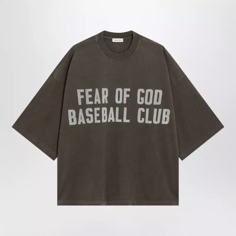 Fear of God Baseball Club heavy cotton jersey T-shirt in faded brown