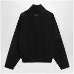 Fear of God Black ripstop wool jacket with black half zip