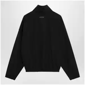 Fear of God Black ripstop wool jacket with black half zip