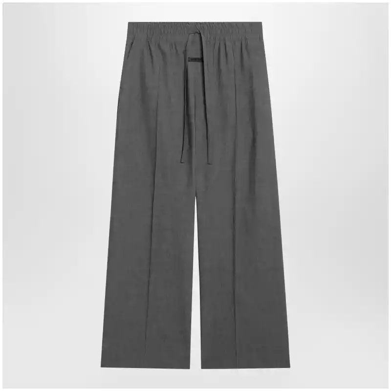 FG9M65-653OXF_S_FEARG-259.x Fear of God Grey wide-leg trousers in wool blend