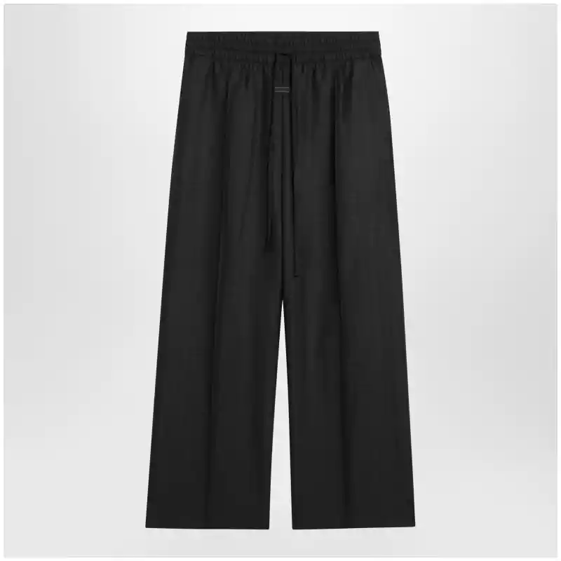 Fear of God Dark grey wide-leg wool trousers