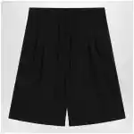 Fear of God Black baggy wool Bermuda shorts