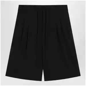 Fear of God Black baggy wool Bermuda shorts