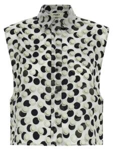 Fendi Polka Dot Crop Top