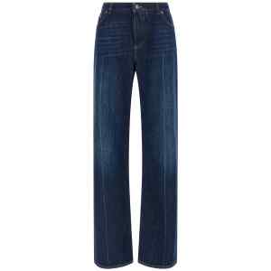Dolce & Gabbana Stretched Pleated Trompe Loeil Jeans