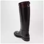 Durazzi Milano Black/burgundy two-tone boots