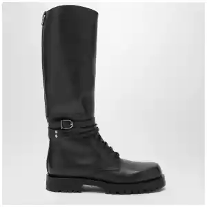 Durazzi Milano Dark green high combat boots