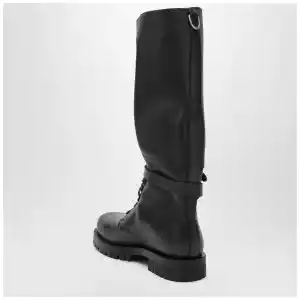 Durazzi Milano Dark green high combat boots