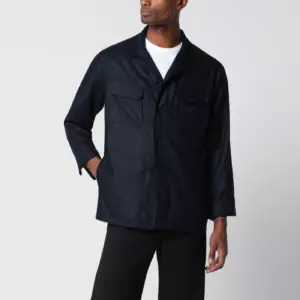 Tagliatore Blue silk jacket