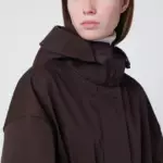 HERNO Short Laminar coffee-colored parka