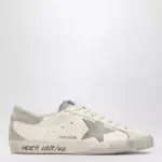 Golden Goose White/Grey Super-Star Sneakers