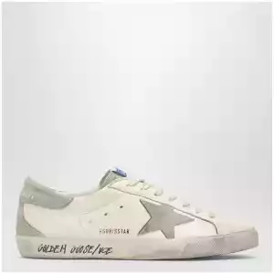 Golden Goose White/Grey Super-Star Sneakers