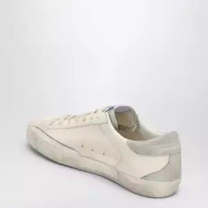 Golden Goose White/Grey Super-Star Sneakers