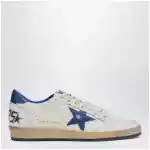 Golden Goose White/metallic blue Ballstar sneakers