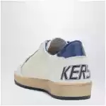 Golden Goose White/metallic blue Ballstar sneakers