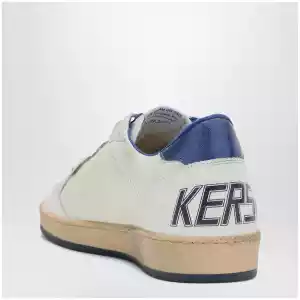 Golden Goose White/metallic blue Ballstar sneakers