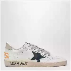 Golden Goose Ball Star Sneakers in white/blue/ice