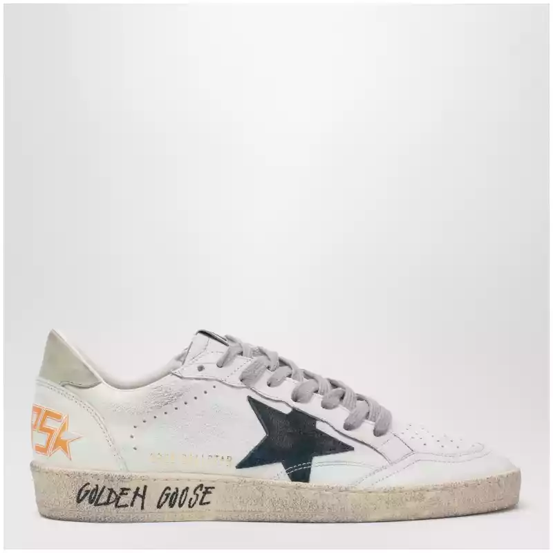 Golden Goose Ball Star Sneakers in white/blue/ice