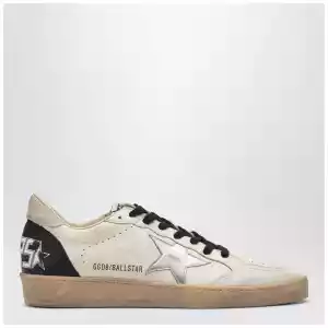 Golden Goose Ball Star Sneakers ivory/platinum/black