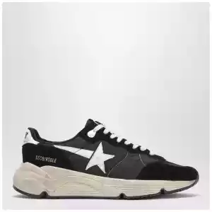 Golden Goose Running Sole Sneakers black/white