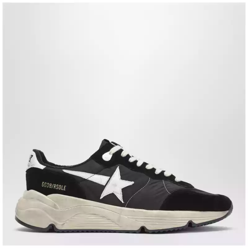 Golden Goose Running Sole Sneakers black/white