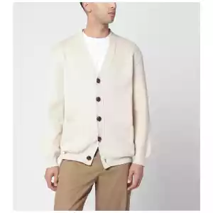 Golden Goose Beige cotton-blend cardigan