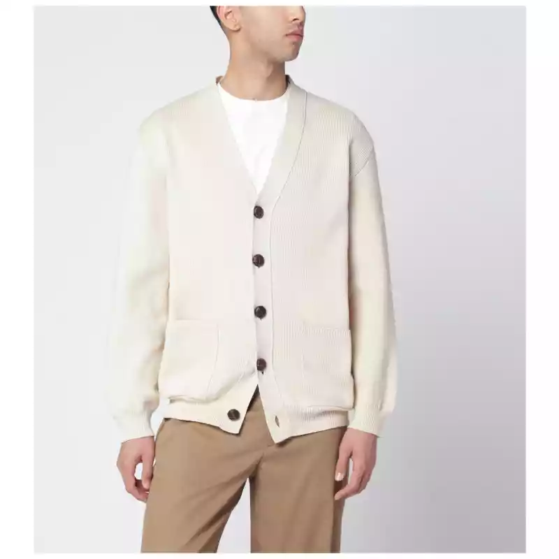 Golden Goose Beige cotton-blend cardigan