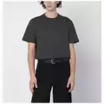 Golden Goose Vintage-effect anthracite T-shirt with perforated heart