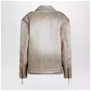 Golden Goose Beige leather Phoebe jacket