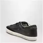 Golden Goose Super-star black low trainer with rhinestones
