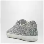 Golden Goose Super-Star Sneakers in silver glitter with dégradé effect