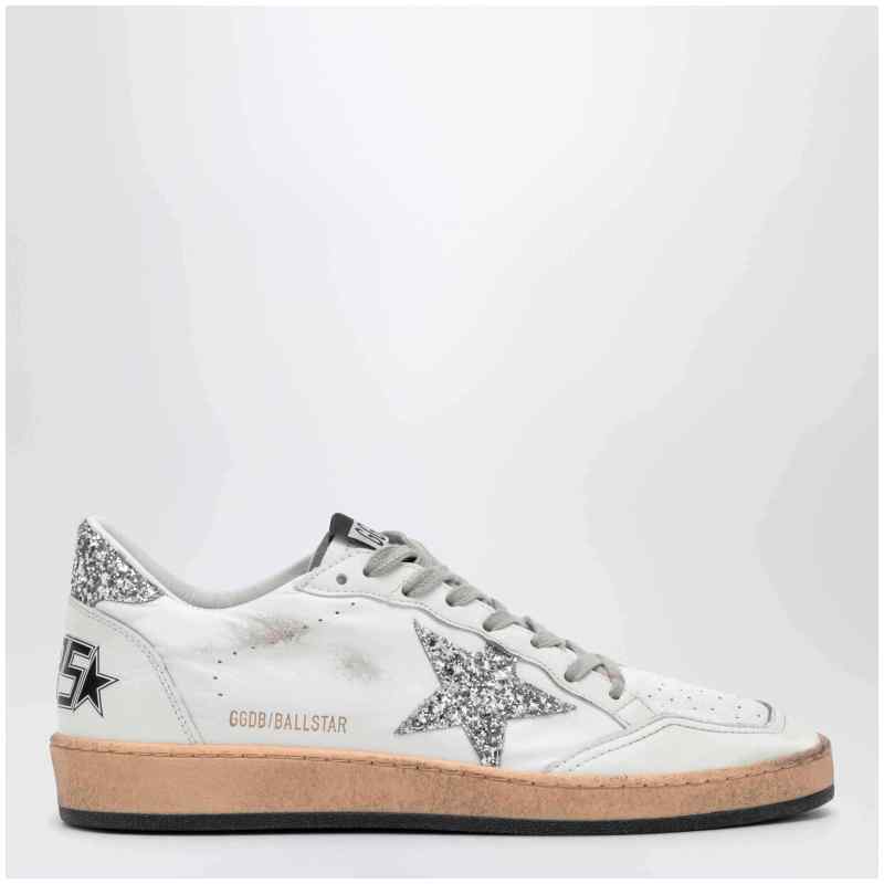 Golden Goose Ball Star white/silver trainer