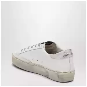 Golden Goose White/silver Hi-Star Sneakers