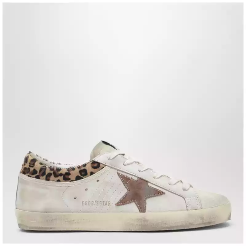 Golden Goose Super-Star beige Sneakers with pony hair details