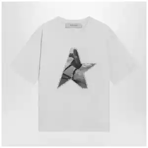 Golden Goose White T-shirt with logo print
