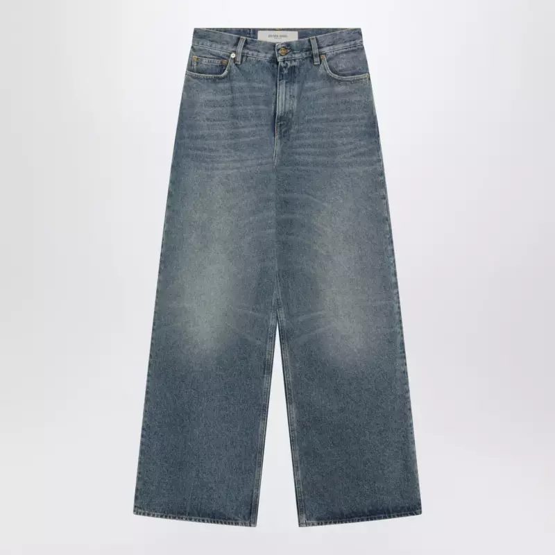 Golden Goose Blue washed wide-leg jeans