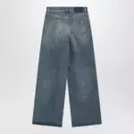Golden Goose Blue washed wide-leg jeans