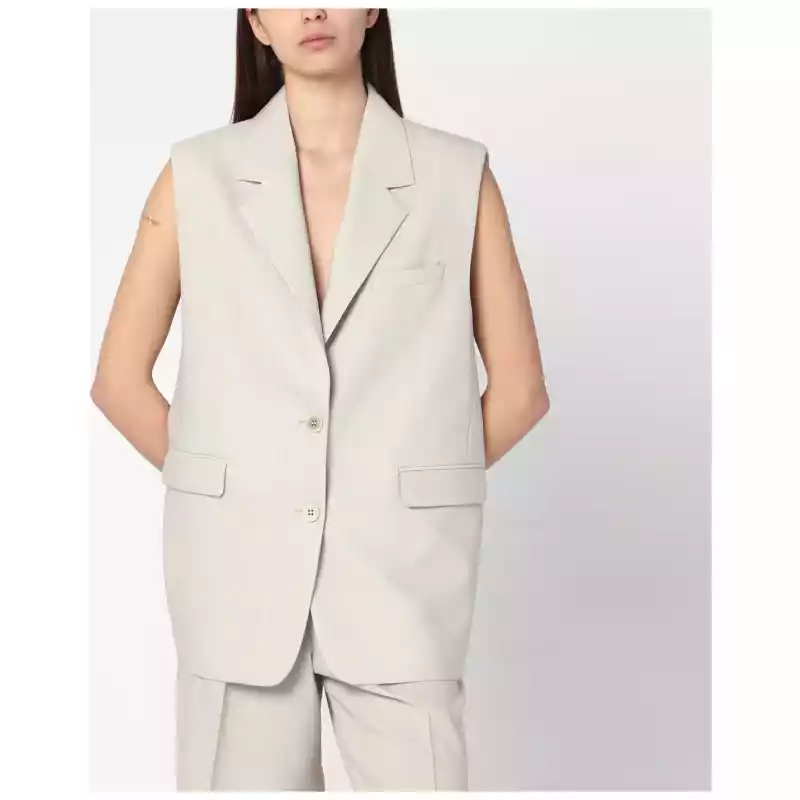 Golden Goose Single-breasted vest in wool blend