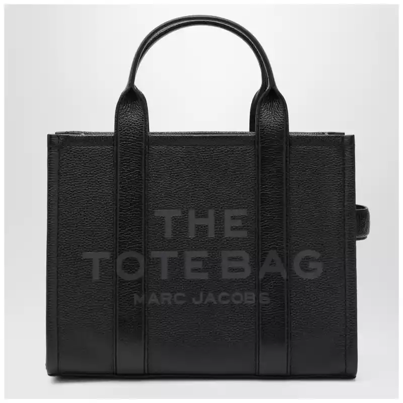 Marc Jacobs Black leather The Medium Tote Bag